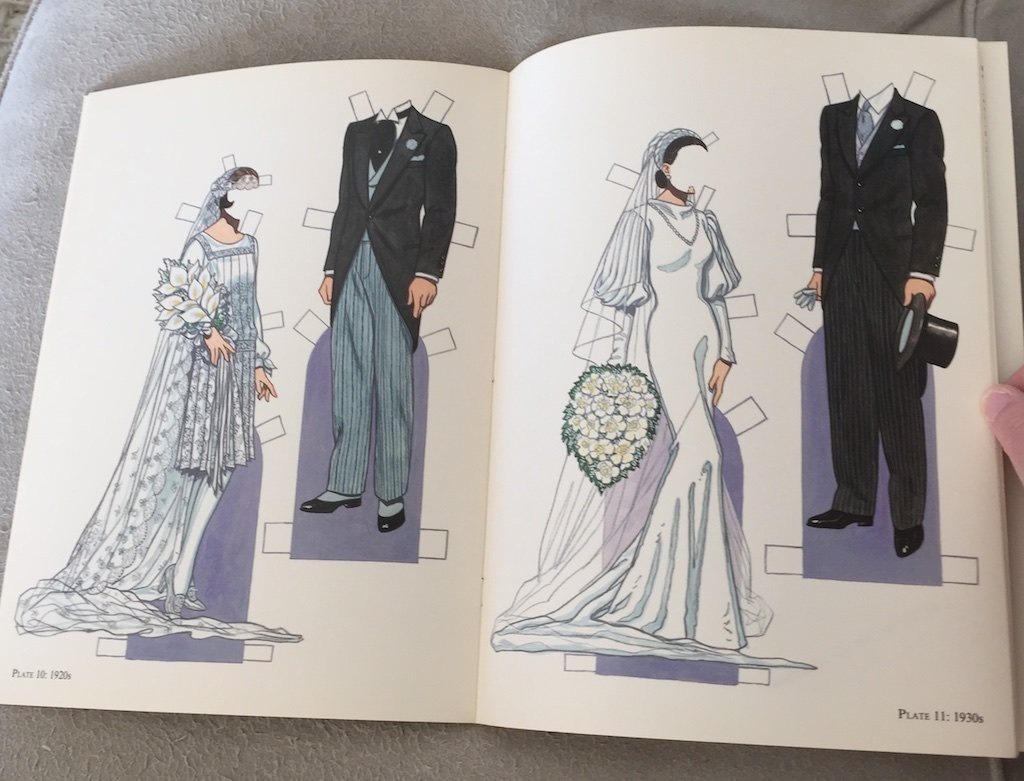 Bride and Groom Fashion Paper Dolls