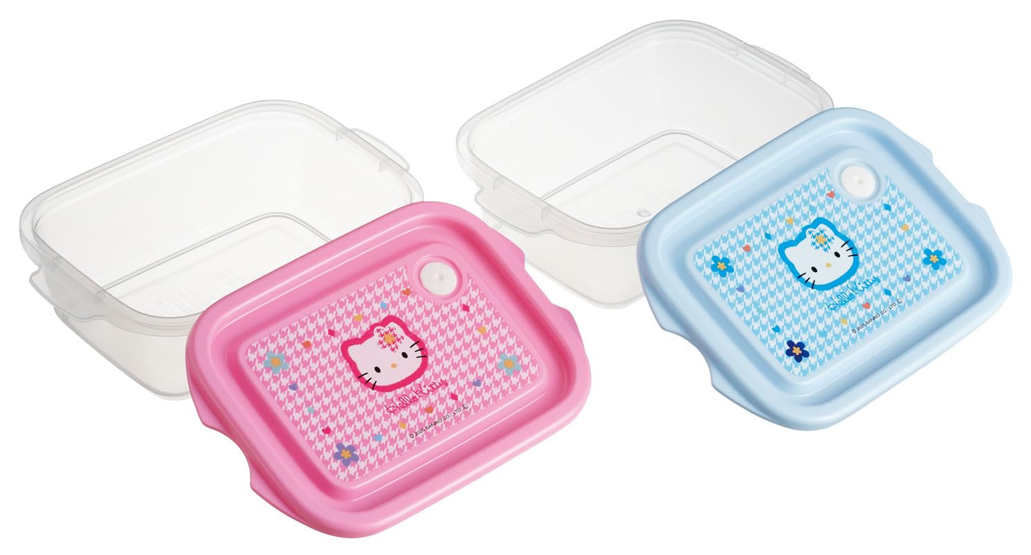 HELLO KITTY ミニシールボックス 2個セット 抗菌 ミニ シール ボックス 2個 セット お弁当 デザート 容器