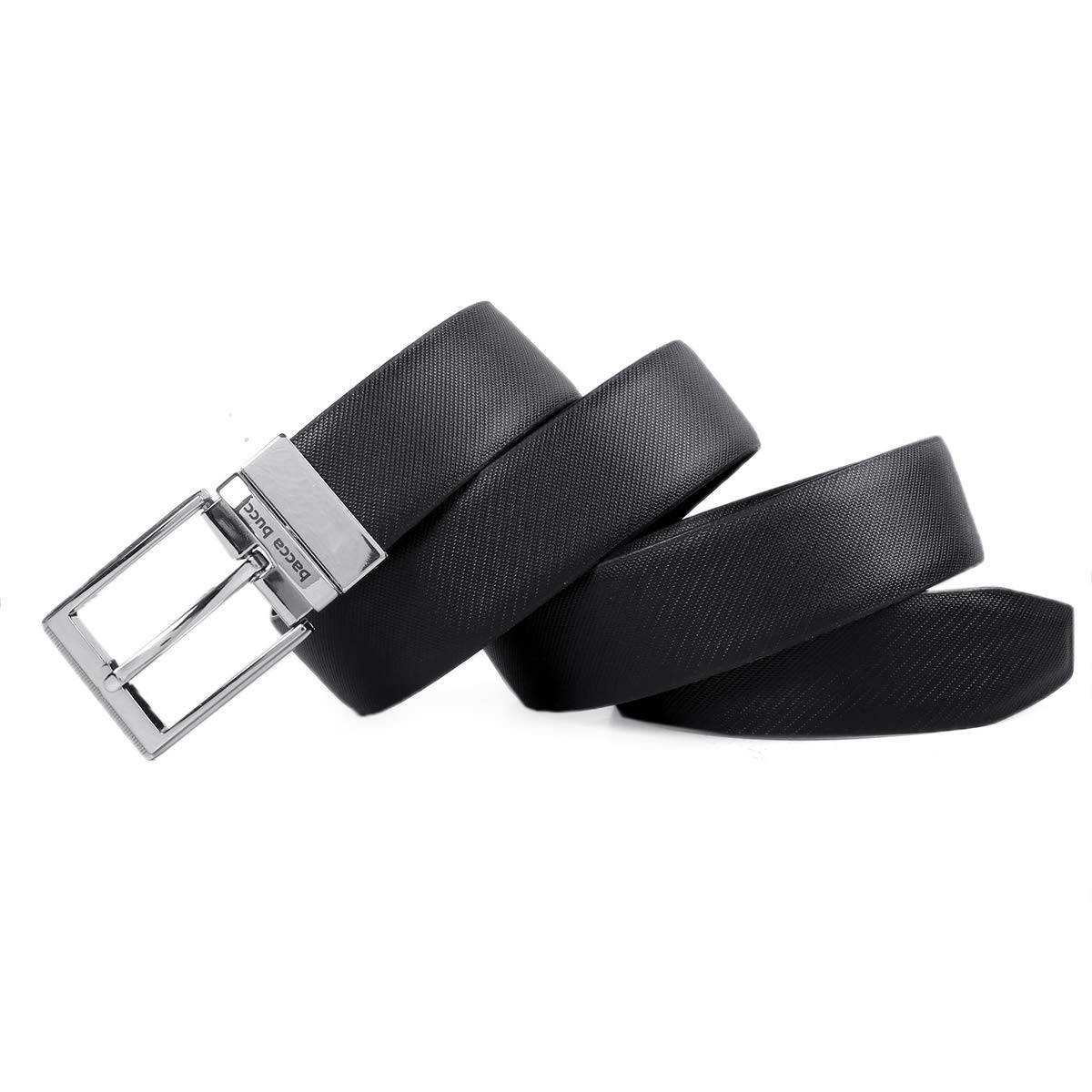 bacca bucci Men's Automatic Reversible Classic Dress Belt Italian Top Grain Genuine Leather Black & Brown with Auto Rotating Buckle-picture-40