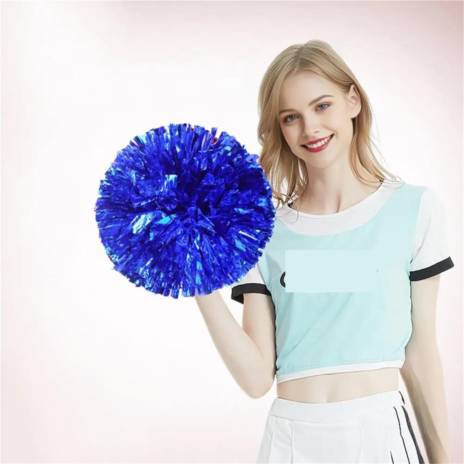 Lot de 10 pompons pom-pom girl avec anneau, accessoires , en plastique léger, for sports d'équipe, for fête pour Matchs de Sport
