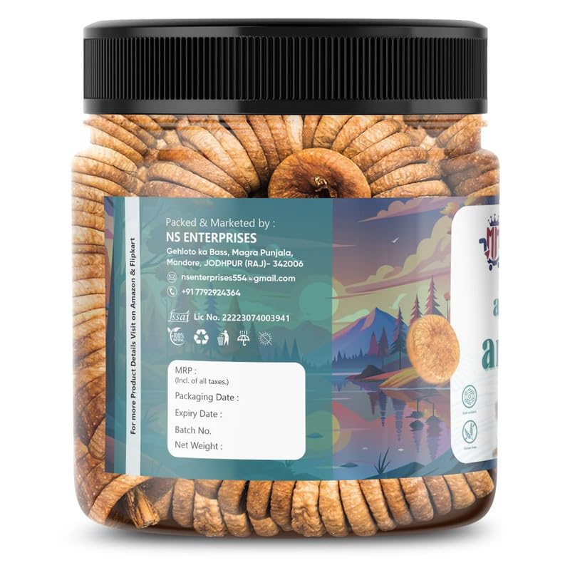 Image of MISHIYA MART Afghan Anjeer Figs Dry Fruits | Dried Afghan Anjeer | Rich Source of Vitamins & Dietary Fiber | Healthy Snack | 100gm