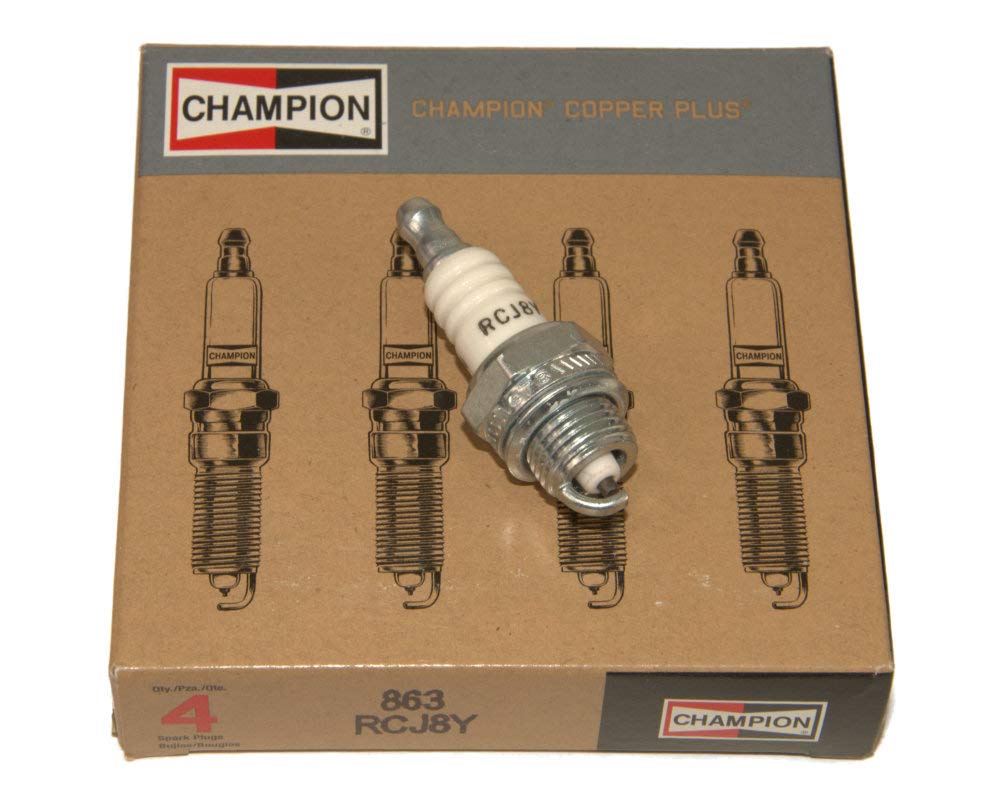 Champion Spark Plug Plug, Bujías Coche Gasolina, cumple y/o superior (Pack de 4)