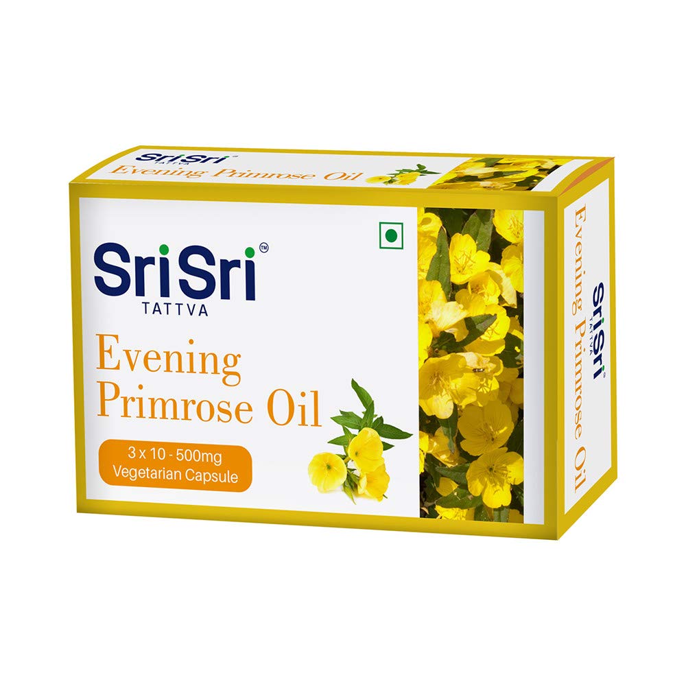 Sri Sri Tattva Evening Primrose Oil 500mg Veg Capsule -30 Capsules