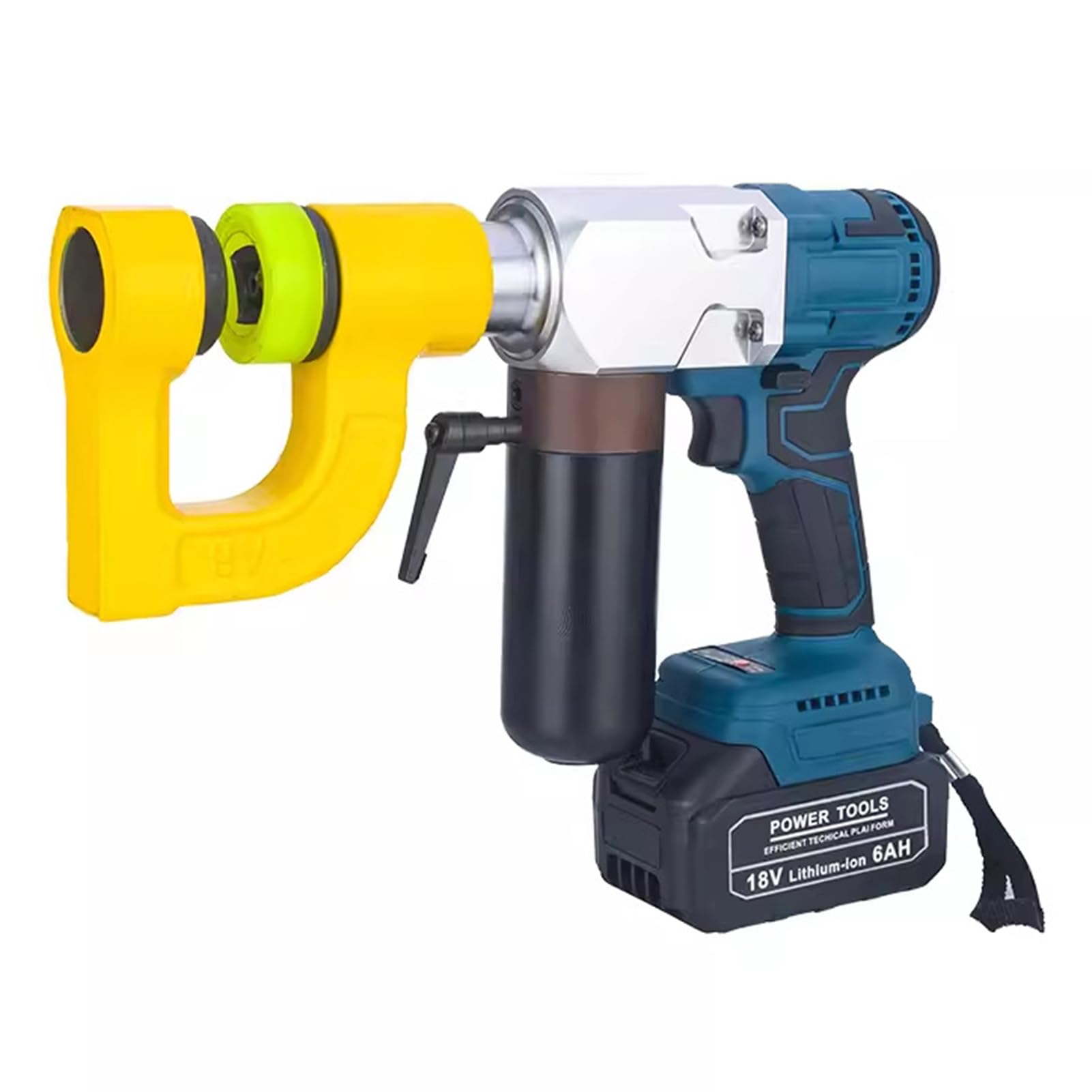 Punzonatrice idraulica elettrica Portatile da 16-32 mm, Ponte per Fori in Metallo con Canale per Cavi, punzonatrice idraulica con 6 matrici