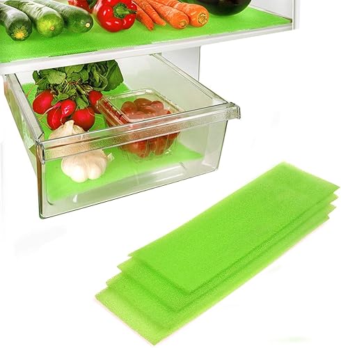 Miniatura 10 de Dualplex Revestimiento extensor de vida de frutas y verduras para cajones de refrigerador, 6 x 16.5 pulgadas (paquete de 6)  Extiende la vida útil