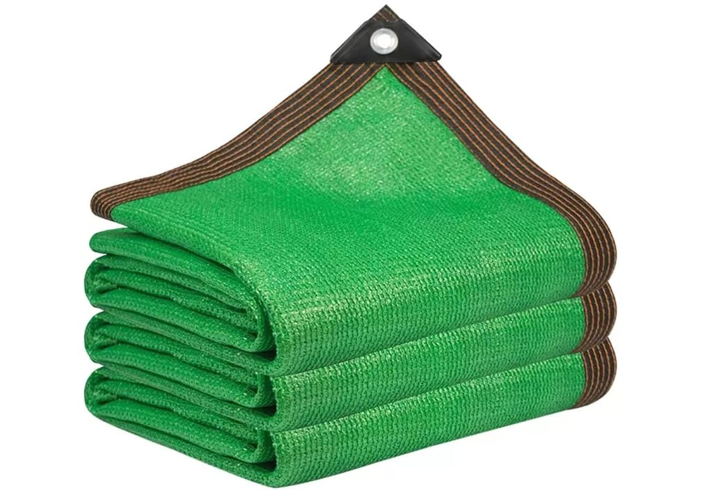 Red De Sombreado De Protección Solar Verde 2x3m 2x5m 3x8m 4x4m 5x10m Malla Sombreadora Resistente Al UV Del 80% Paño De Sombra Transpirable Resistente Al Desgarro Y Al Viento Para Piscina Jardín ( Siz