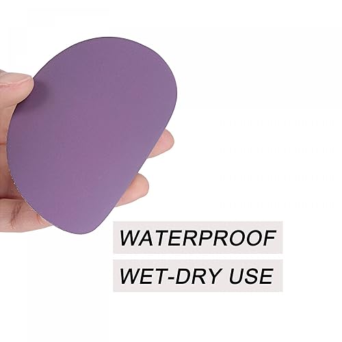 Miniatura 3 de uxcell 20 discos de lijado morados de 3 pulgadas, 2000 granos, gancho y bucle, papel de arena profesional de óxido de aluminio, pulido en seco y