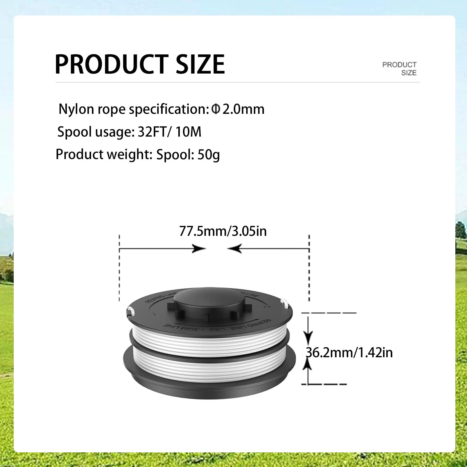 4 sztuki szpula z podwójną żyłką, do Einhell ALDI Gardenline GLR GLT GE-CT 4530, alternatywny model szpuli Einhell 3405685, do osłony szpuli Einhell TLE-02-1