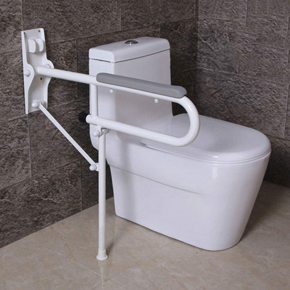 Barra di sostegno pieghevole per il bagno, per anziani e disabili, antiscivolo, per la sicurezza del bagno