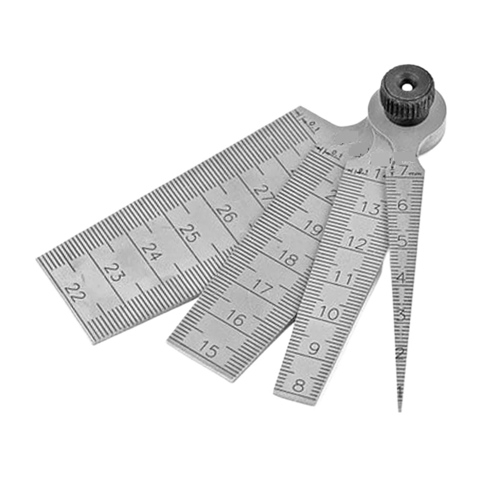 6 sztuk/zestaw miernik grubości stożkowy ze stali nierdzewnej 0 mm-7 mm skala otwarcia otwór kontrola linijka pomiarowa (model 8)