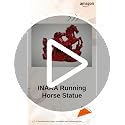 Image of INARA Creation Resin Two Running Victory Horses Statue (Size Small -13cm) (Red), Animal