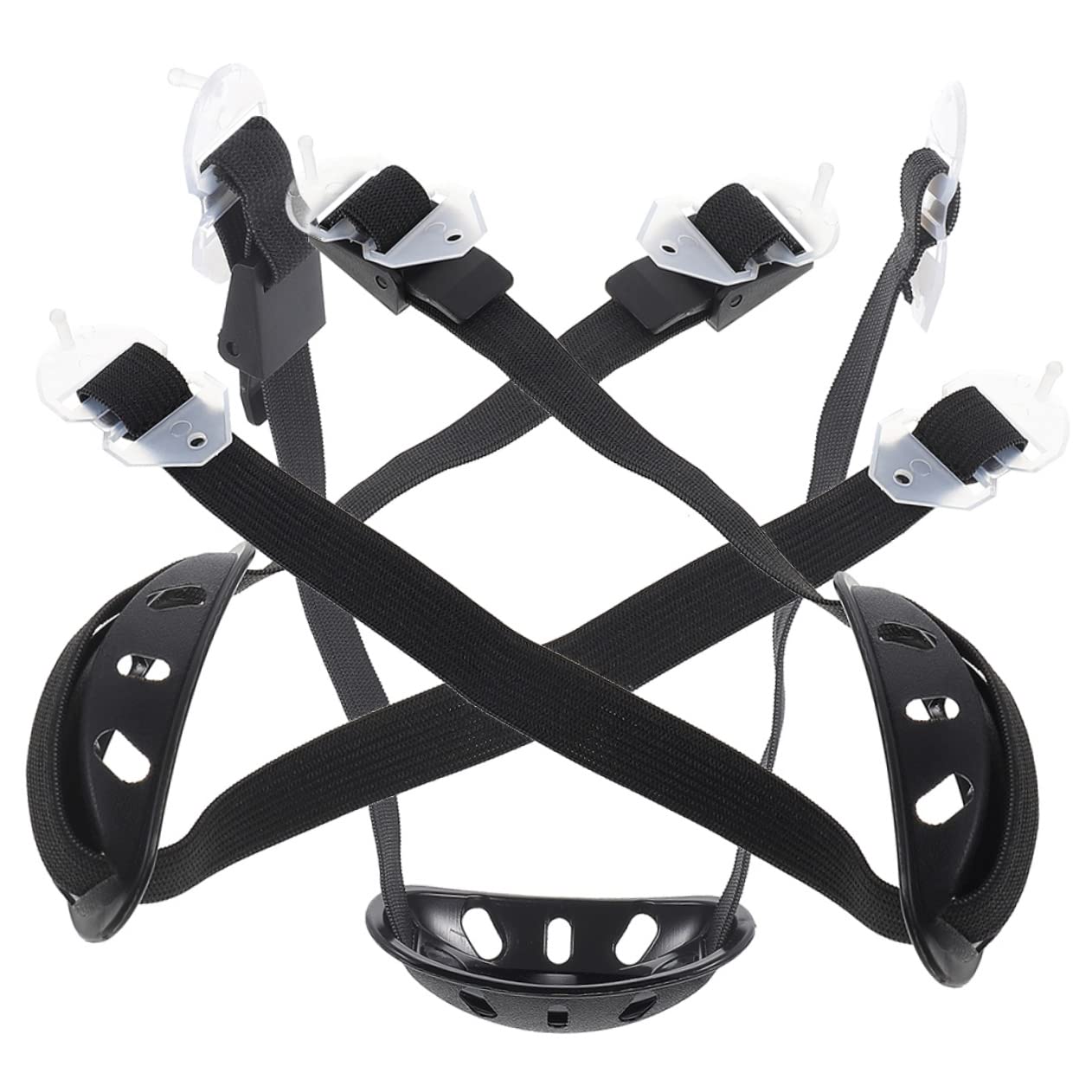 ifundom Correa para La Barbilla del Casco Accesorios para Cascos Duro Elástico Bandas Mentón Casco De Seguridad Sombrero De Seguridad Black Poliéster