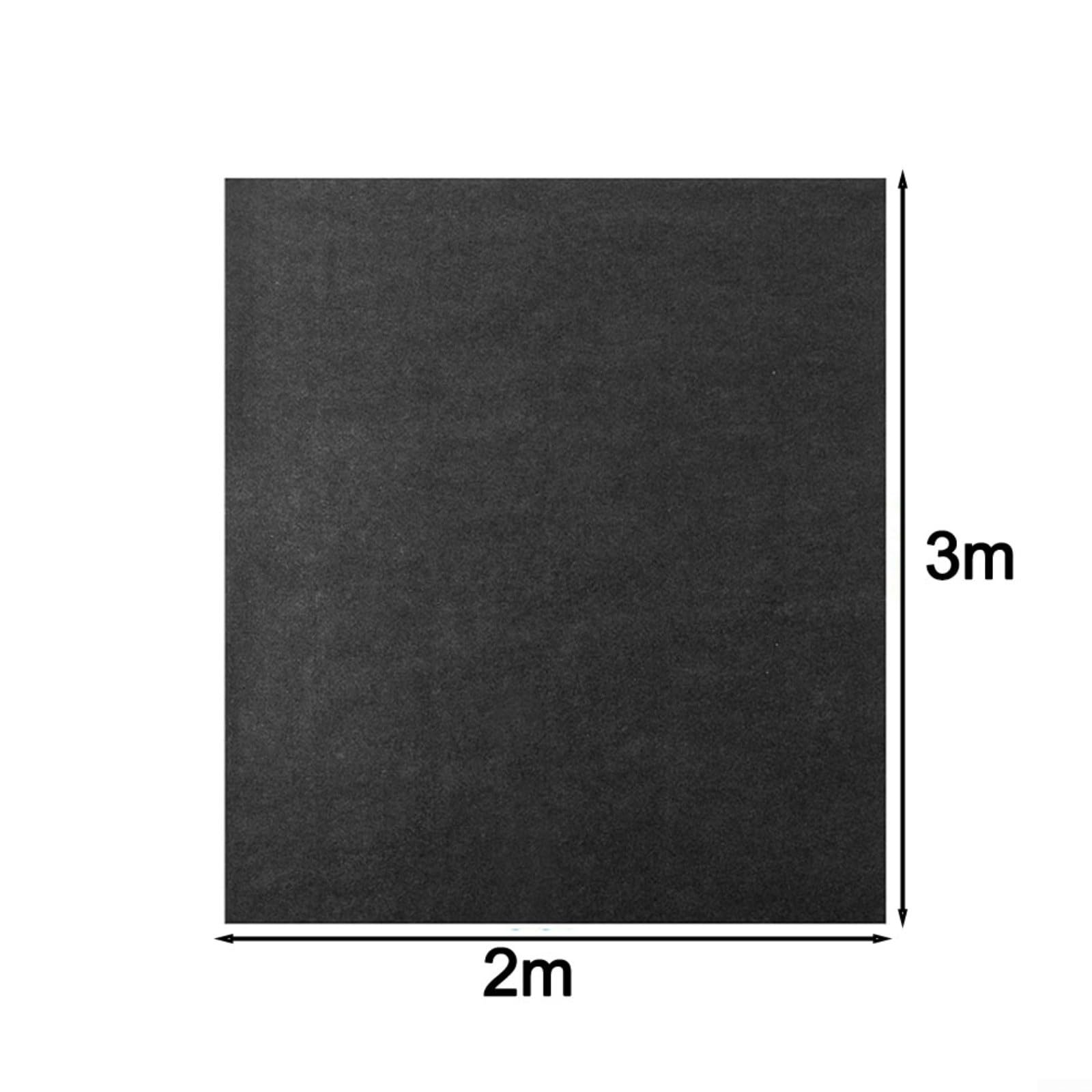 Esterilla protectora de suelo de fieltro para piscina, 3 x 2 m, color negro, resistente al desgarro y antideslizante, base de poliéster para piscina de suelo, impermeable para interior y exterior
