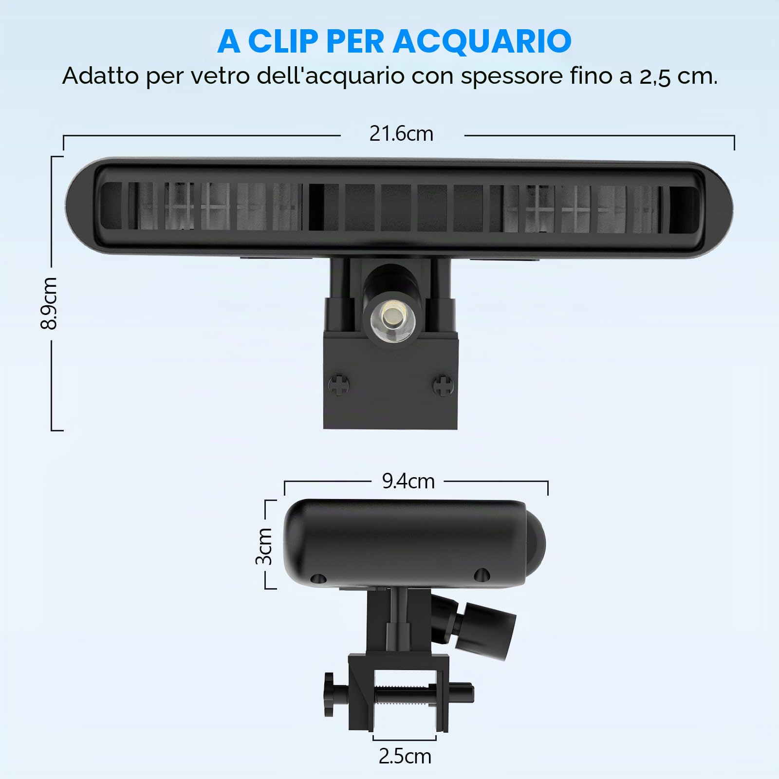 hygger Aquarium Cooler, Intelligent Automatische Temperaturregelung, Leiser Aquariumventilator, Einstellbare Luftgeschwindigkeit AquariumwasserküHler