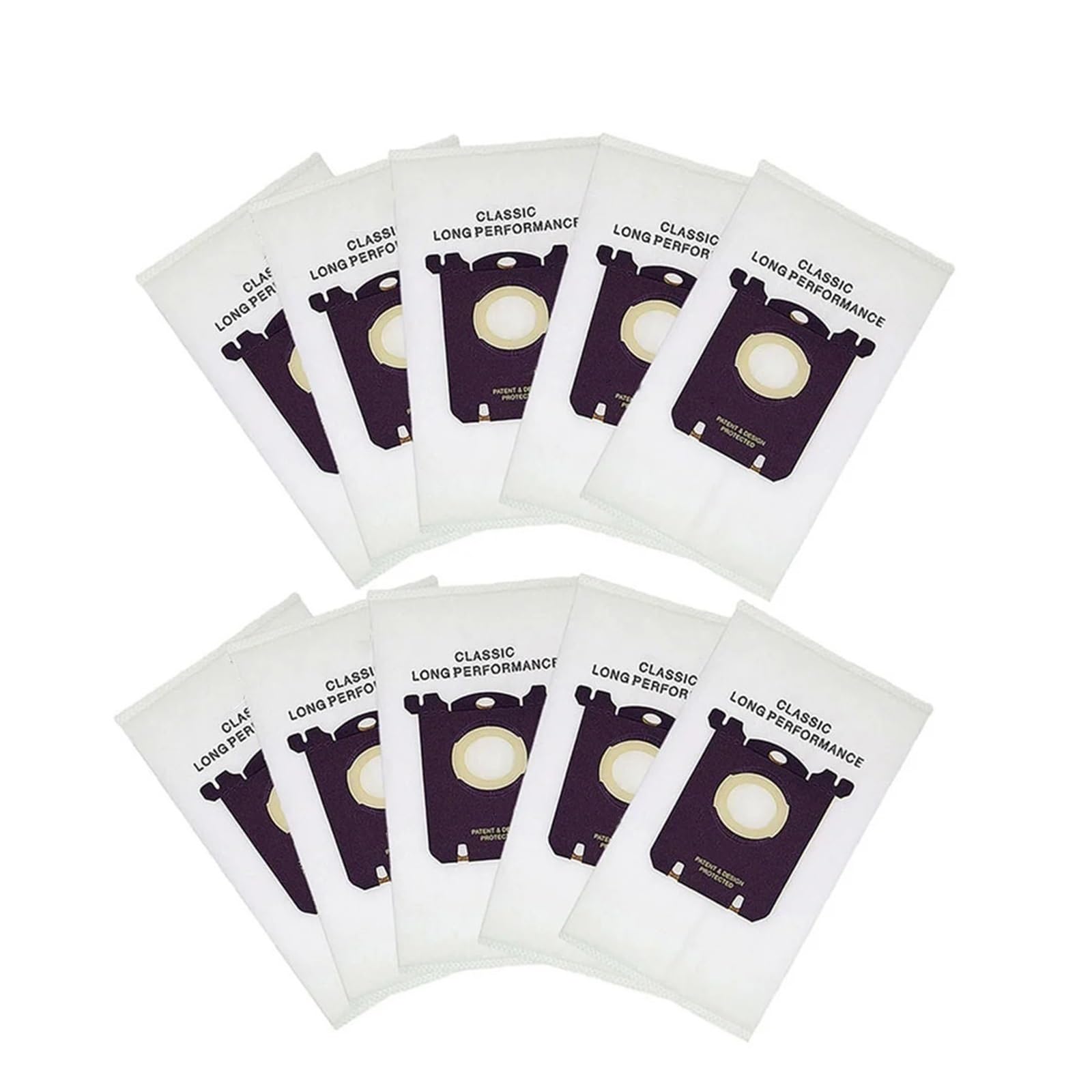 EEZII Vacuum Cleaner Dust Bags For S-bag, Compatible For Philips, Compatible For Electrolux, Cleaner H12 Filter Motor Cotton Filter Fit(10PCS Bags)