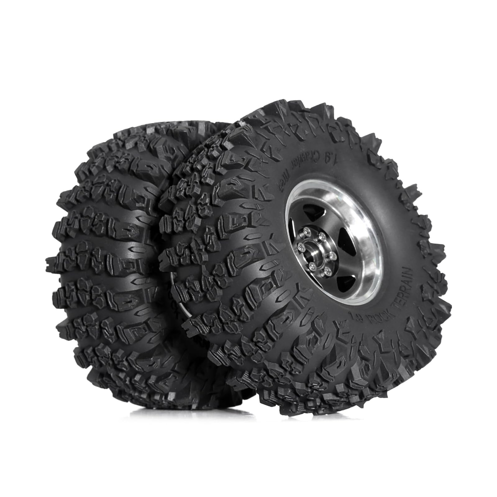 Set di 4 pneumatici con telecomando per auto Crawler, in gomma, accessori per telecomando