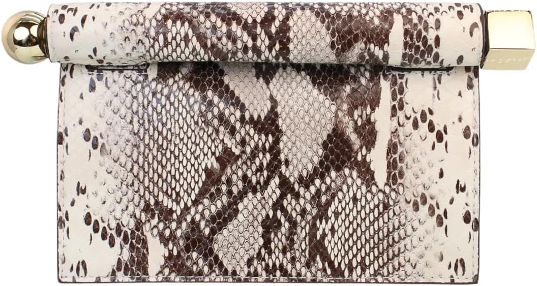 Trendy PU Leather Clutch Bag for Women Versatile Folding Evening Purse Metal Decoration Crossbody for Banquet Party