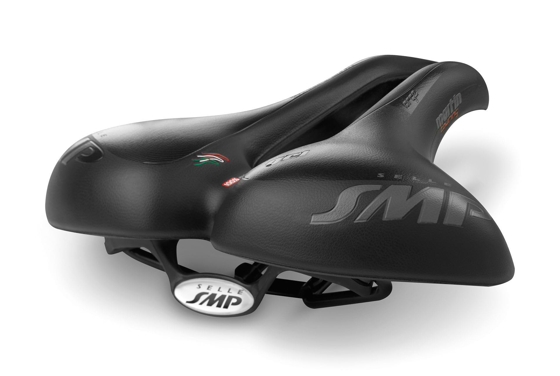 SMP Unisex – Adult's Martin Touring Gel Saddle, Black, Standard Size