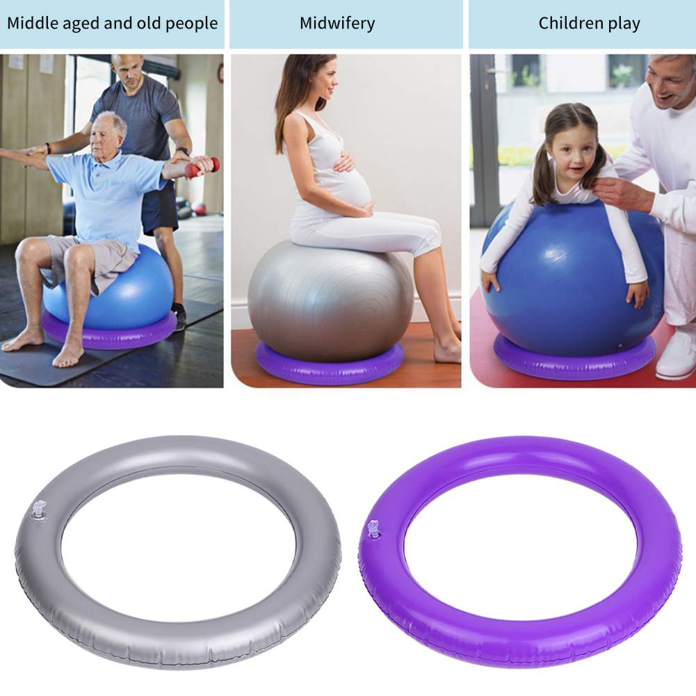 Teksome Yoga Ball Basis - PVC Stabilitätsring Für Gymnastikball 60 Cm