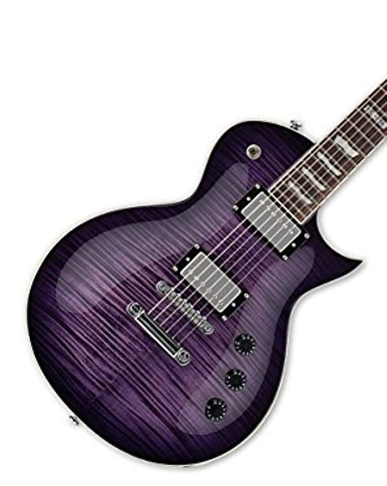 Amazon.com: ESP LTD EC-256FM 電吉他,See Thru Purple Sunburst : 樂器