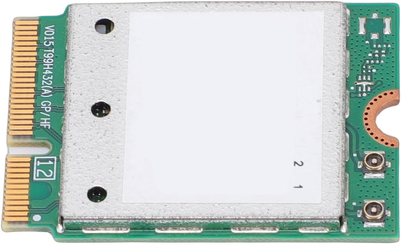 WiFi 7 Wireless Card, M.2 Band Network Adapter 2.4GHz 5GHz 6GHz up to 5.8Gbps with Support, for 11 Laptops