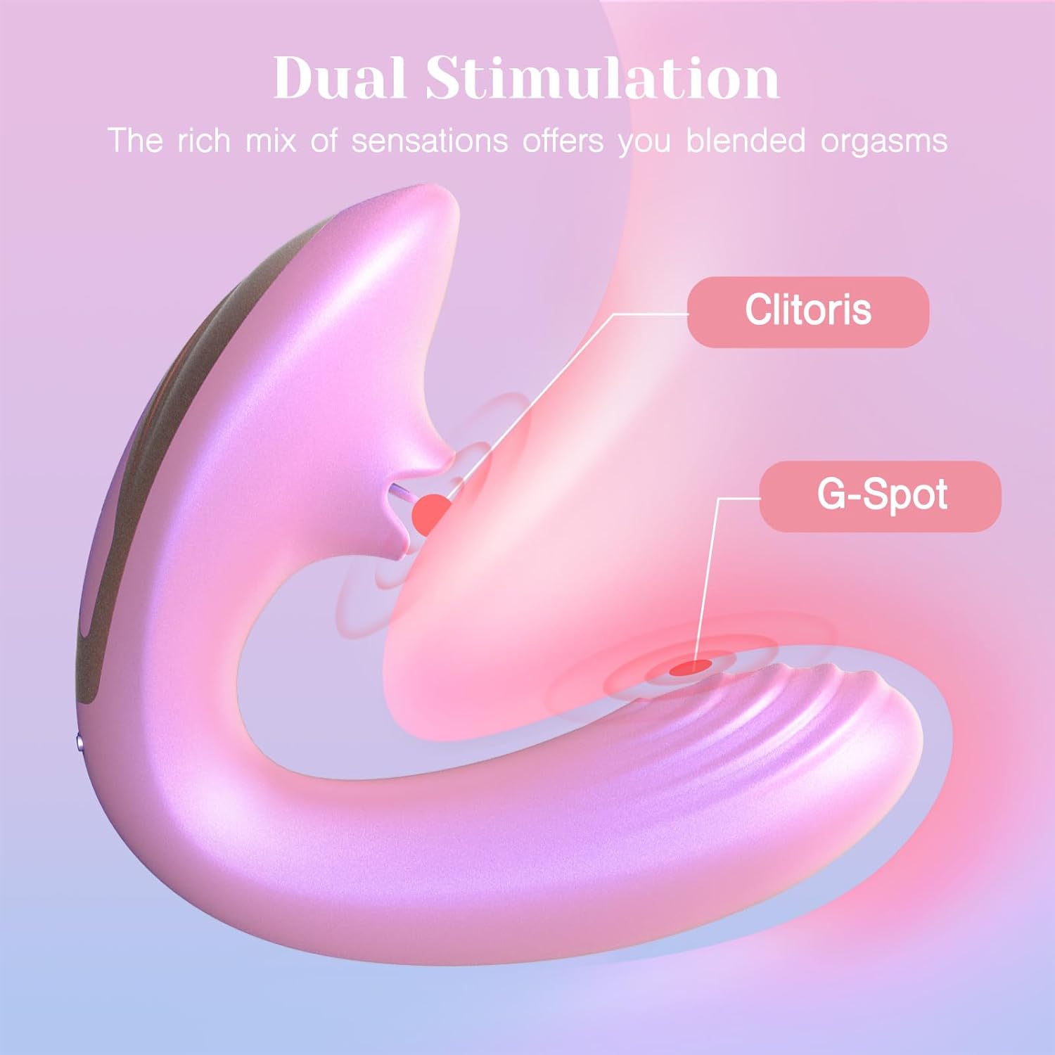 Tracy's Dog Clitoral Licking G Spot Vibrator, Tongue Adult Toys with Remote Control for Women Couple Play, Vibrating Sex Toy for Double Stimulation with 7 Licking & 10 Vibration Modes