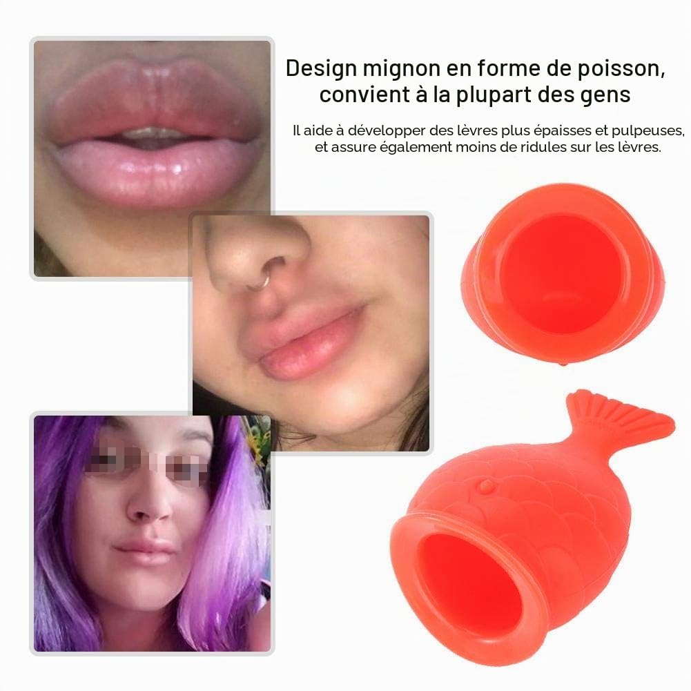 Sonew Outils D'augmentation Des Lèvres, L'outil de Beauté pour Appareil de Beauté Des Lèvres En Forme de Poisson Portable Rend Votre Lèvre Plus Pleine