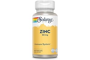 Solgar Zinc 50mg Immune Support Capsules, 100 Count