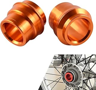 NICECNC Orange Front Wheel Spacer Kits Compatible with KTM 125/150SX 2016,250-450 SX-F/XCF 2016,125-500 XC/XCF/SX/SXF/EXC/EXCF 2017-2023,See Fitment