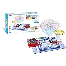 STEM Educational Toy SC-108 Electronics Exploration Kit, Snap Electronic Circuits Blocks Kit for Kids 8+, Full Color Project Manual, Colorful LEDs & Tilt Sensor
