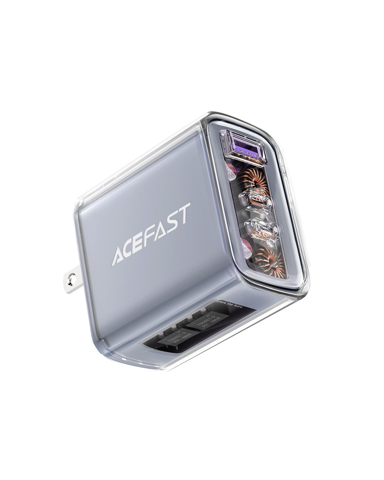 ACEFASTPD65W USB C Charger 3-Port Fast Charger Set for USB C Laptops, Cell Phones and Tablets, Foldable AC Plug Power Adapter Compatible with MacBook, iPhone 14/Pro, iPad Pro, Steam Deck (Grey)