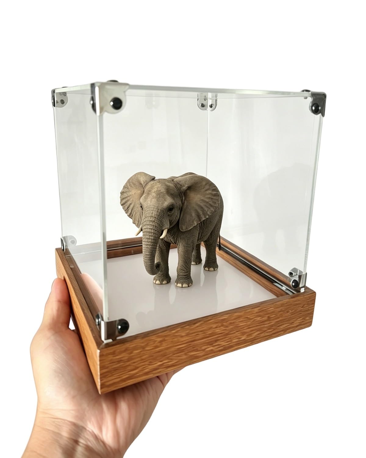 Teca Plexiglass Vetrina con Coperchio Antipolvere Trasparente, Contenitori in Acrilico Extra Larghi per Auto Figure Oggetti da Collezione, 30 35 40 45 50 55 60 cm(25x10x20 cm/10x4x8 in)