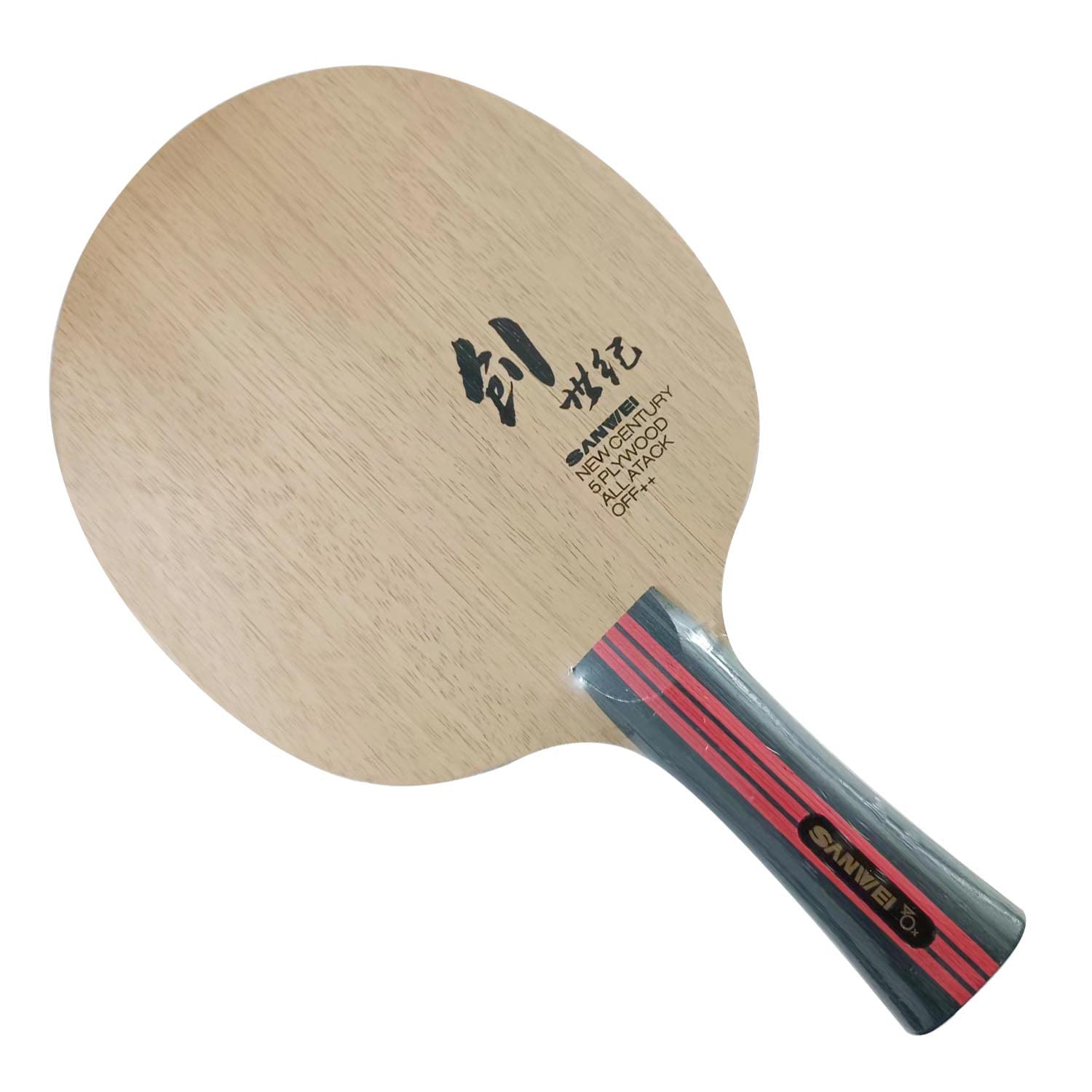 Sanwei CS Table Tennis Blade, Long(Shakehand)-FL