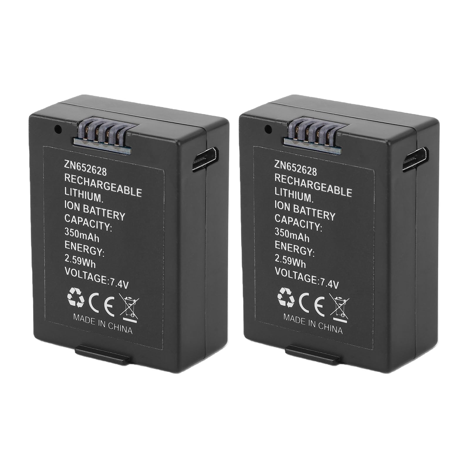 Jectse Batterie pour Hélicoptère RC, 7,4 V 350 MAh, pour RC Era C187