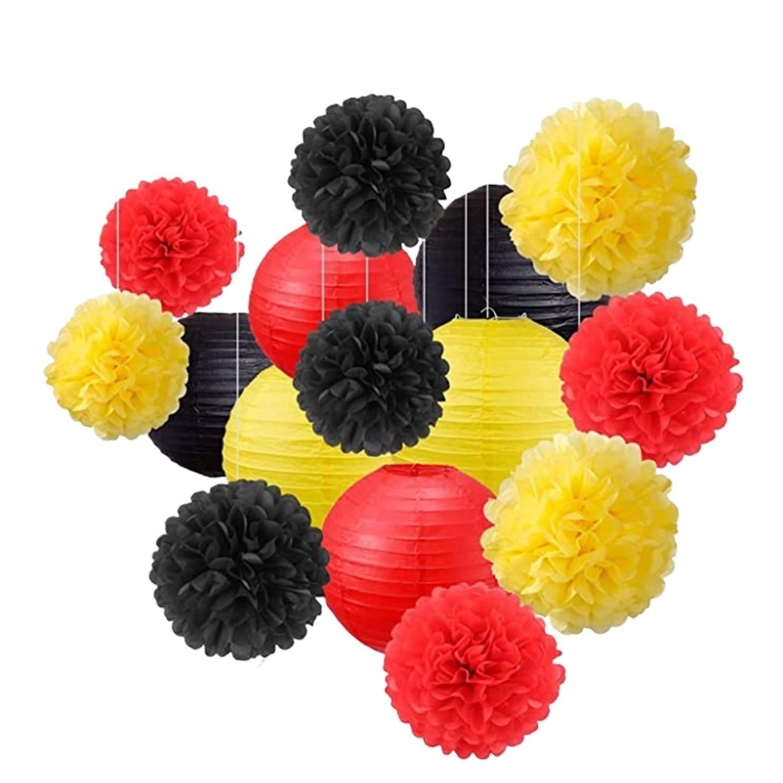 Paper Pompom Round Paper Ball Lantern Pom Poms