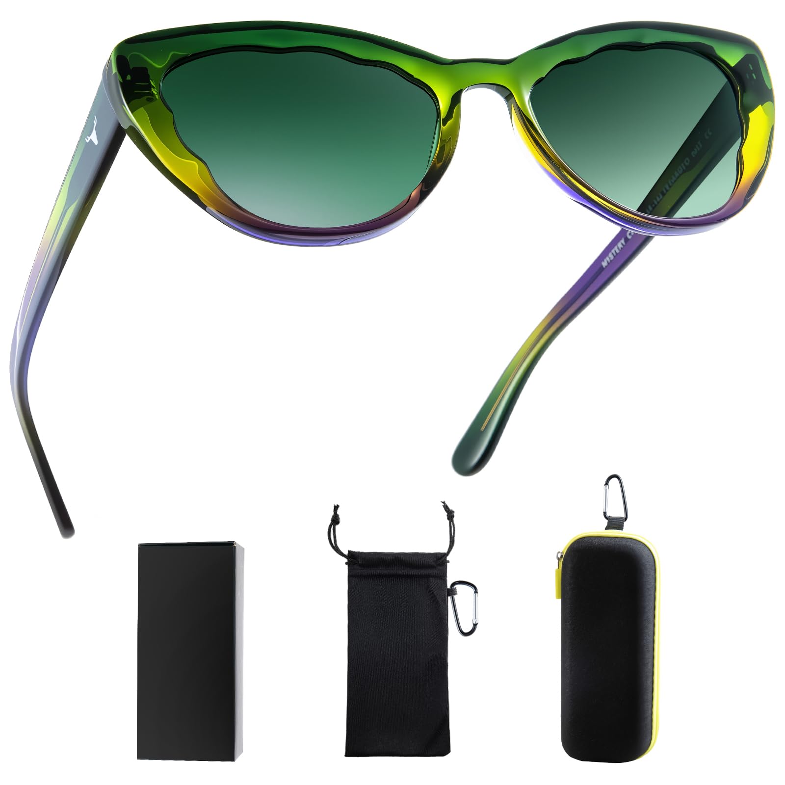 THUNY Retro Cat Eye Sunglasses for Women