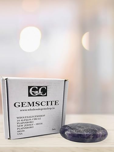 Miniatura 7 de GEMSCITE Wholesalegemshop - Piedra de palma tallada, piedra de palma de bolsillo, curación de reiki y rejilla de cristal para equilibrio natural de