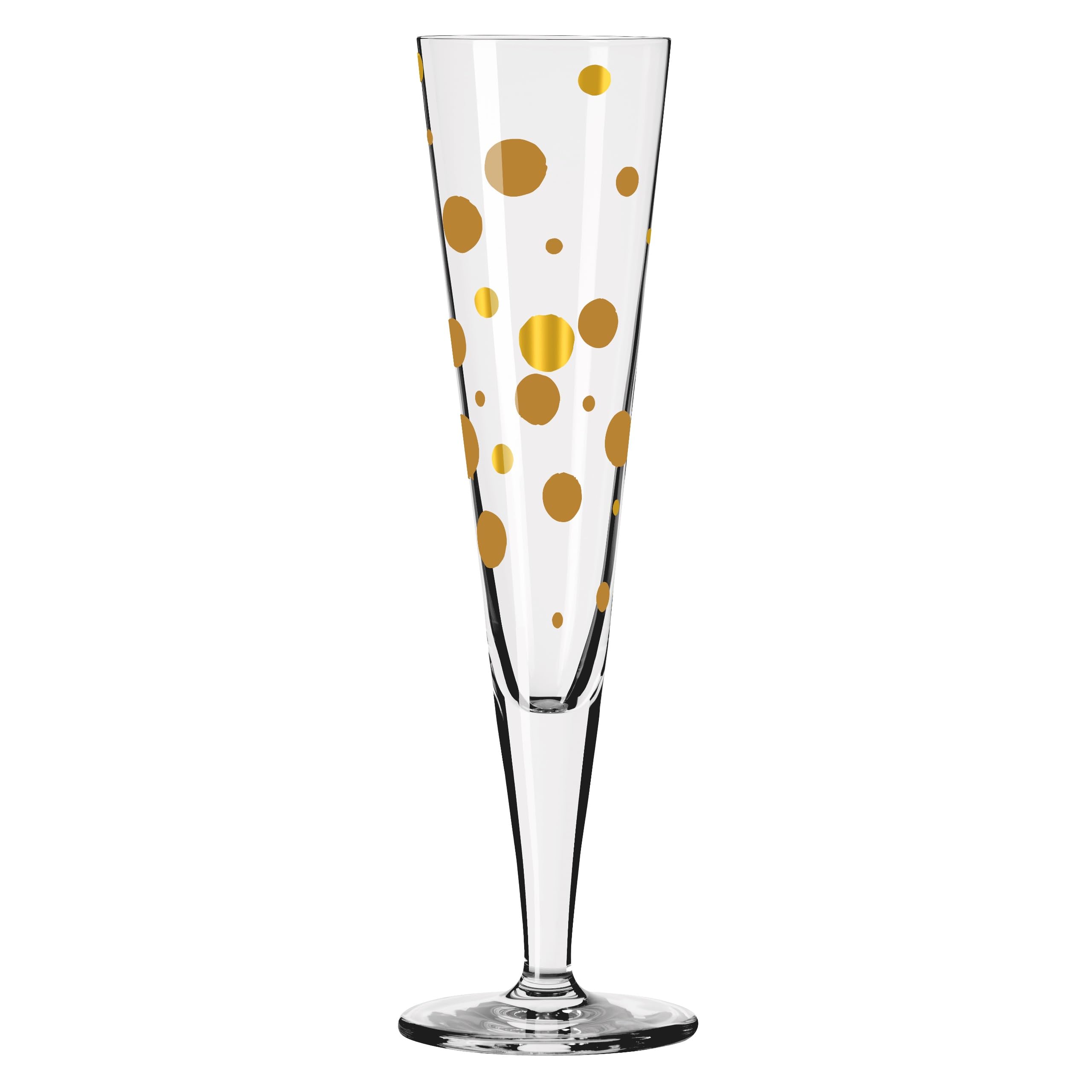 RITZENHOFF 1071022 Bicchiere da champagne 200 ml - Serie Goldnacht No. 22 - Nobile pezzo di design con oro vero - Made in Germany