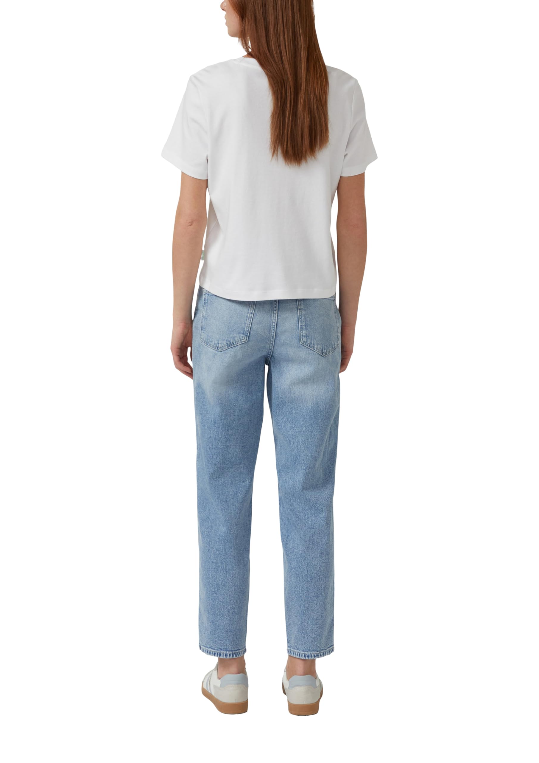 s.Oliver Damen Ankle Jeans, Mom Fit Ankle-Jeans Mom/Regular Fit/High Rise/Tapered Leg