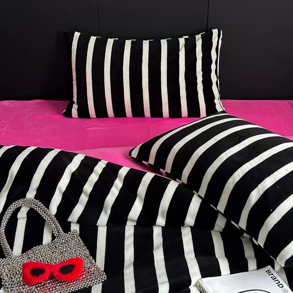 Parure de lit simple noir 010 pour decoration d'hotel et de maison