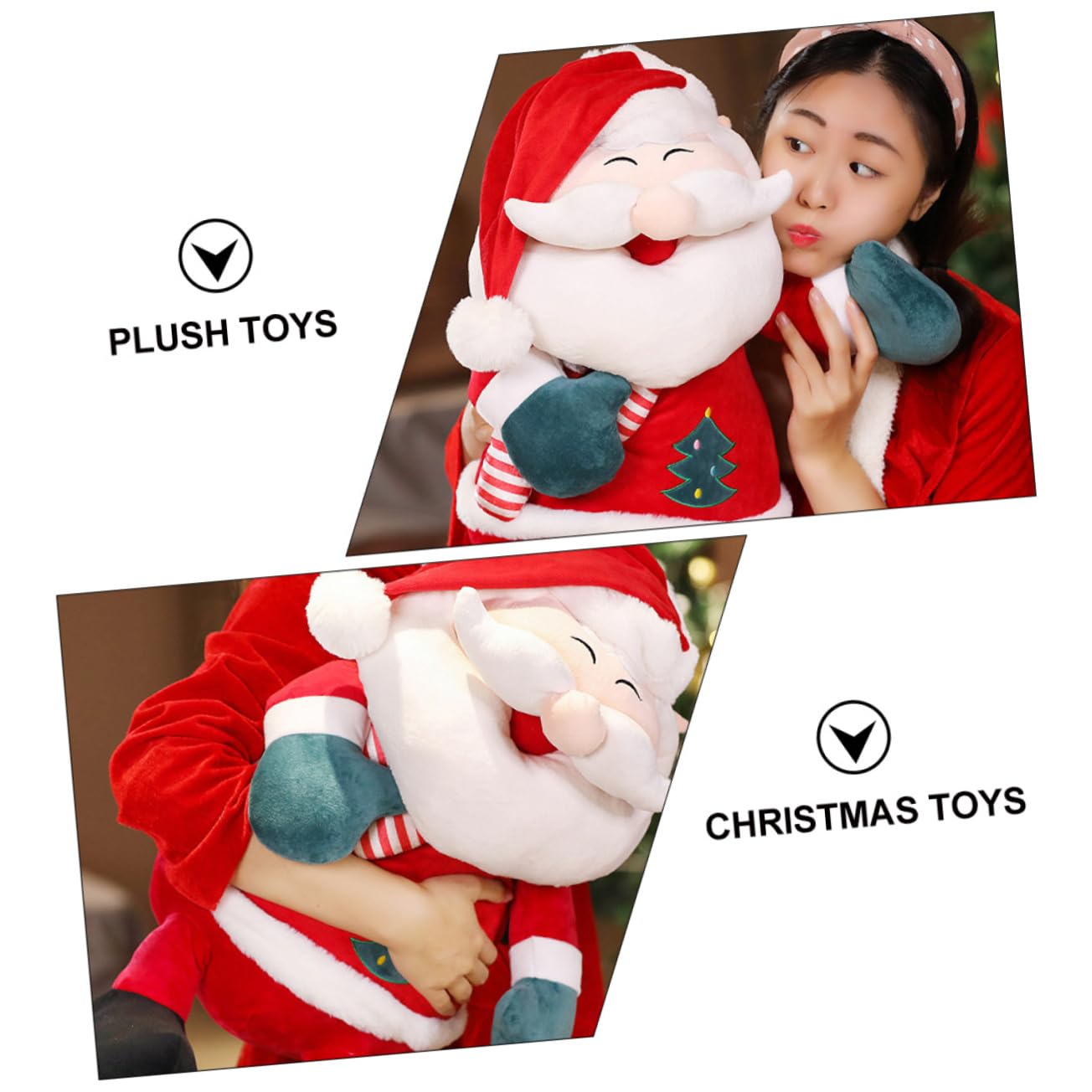 UPKOCH Pupazzo Di Babbo Natale Gigante Peluche Morbido e Confortevole Giocattolo Natalizio Regalo Per Ragazzo Ragazza Ragazza e Festività