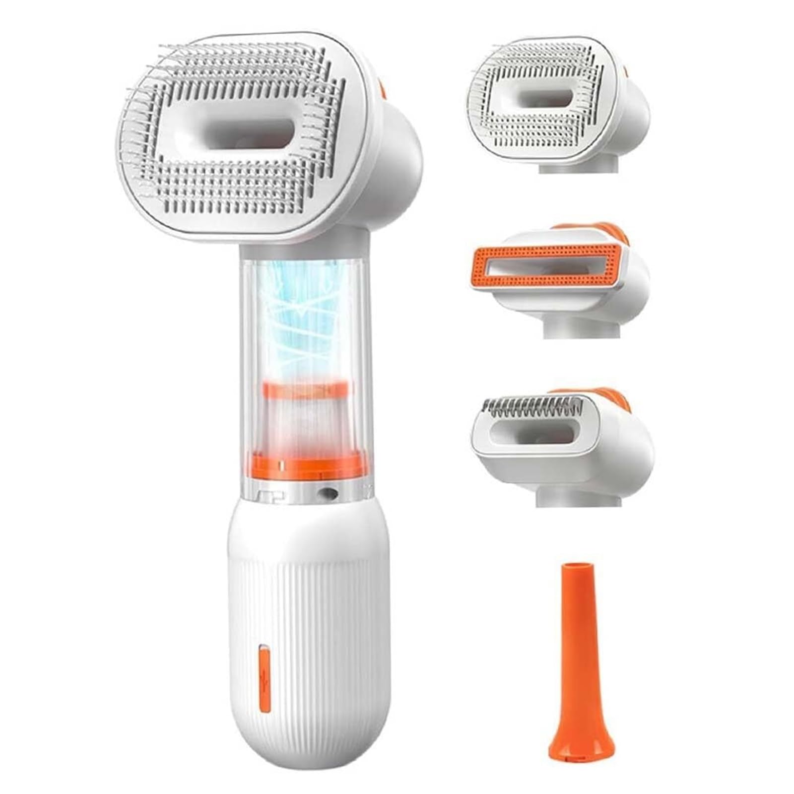 Spazzola For Aspirapolvere For Cani For Toelettatura 4 In 1 | Design senza fili autopulente, strumento di toelettatura for capelli corti e medi