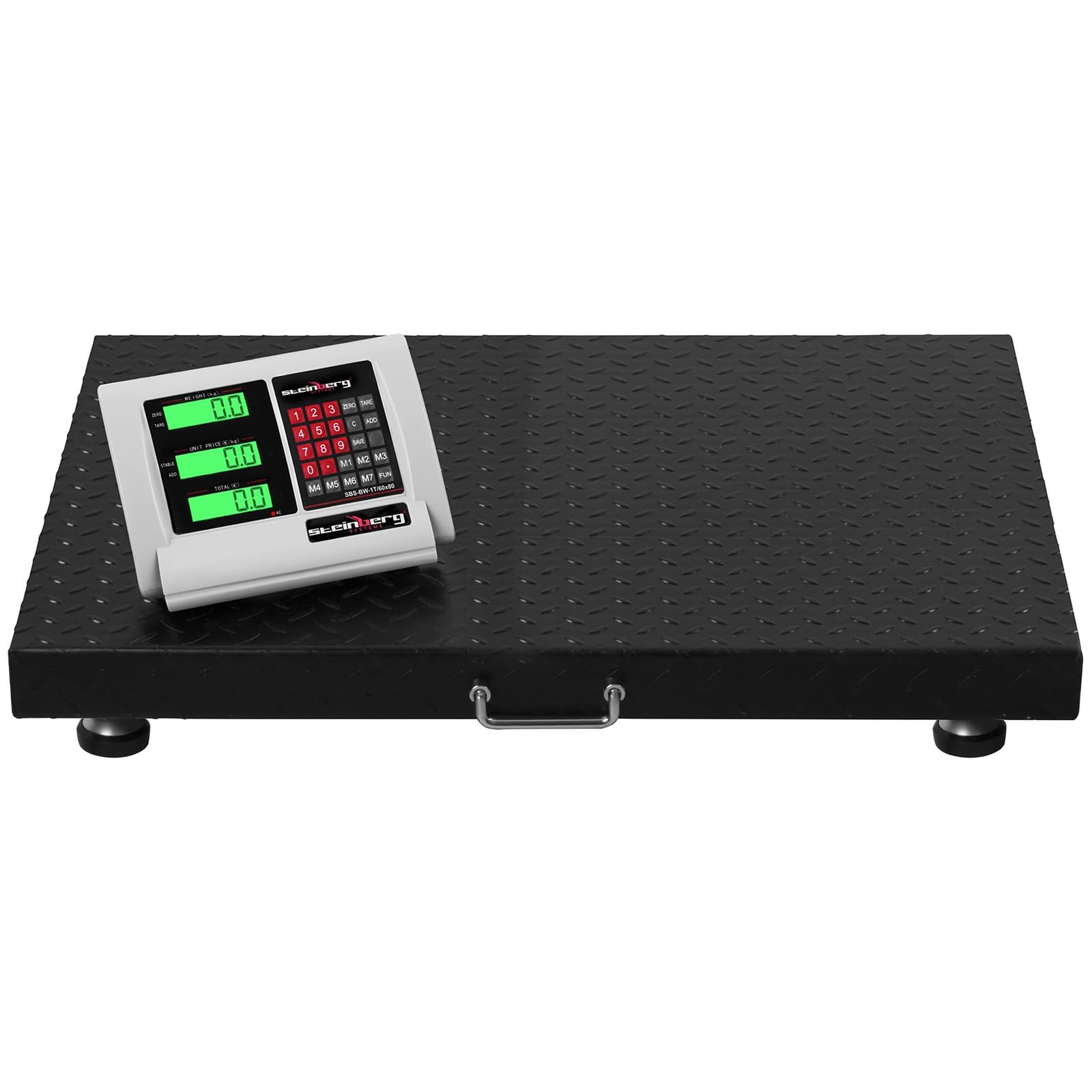 Steinberg Systems - Bilancia da pavimento SBS-BW-1T - 1000 kg campo di misura / 200 g precisione -display radiocomandato