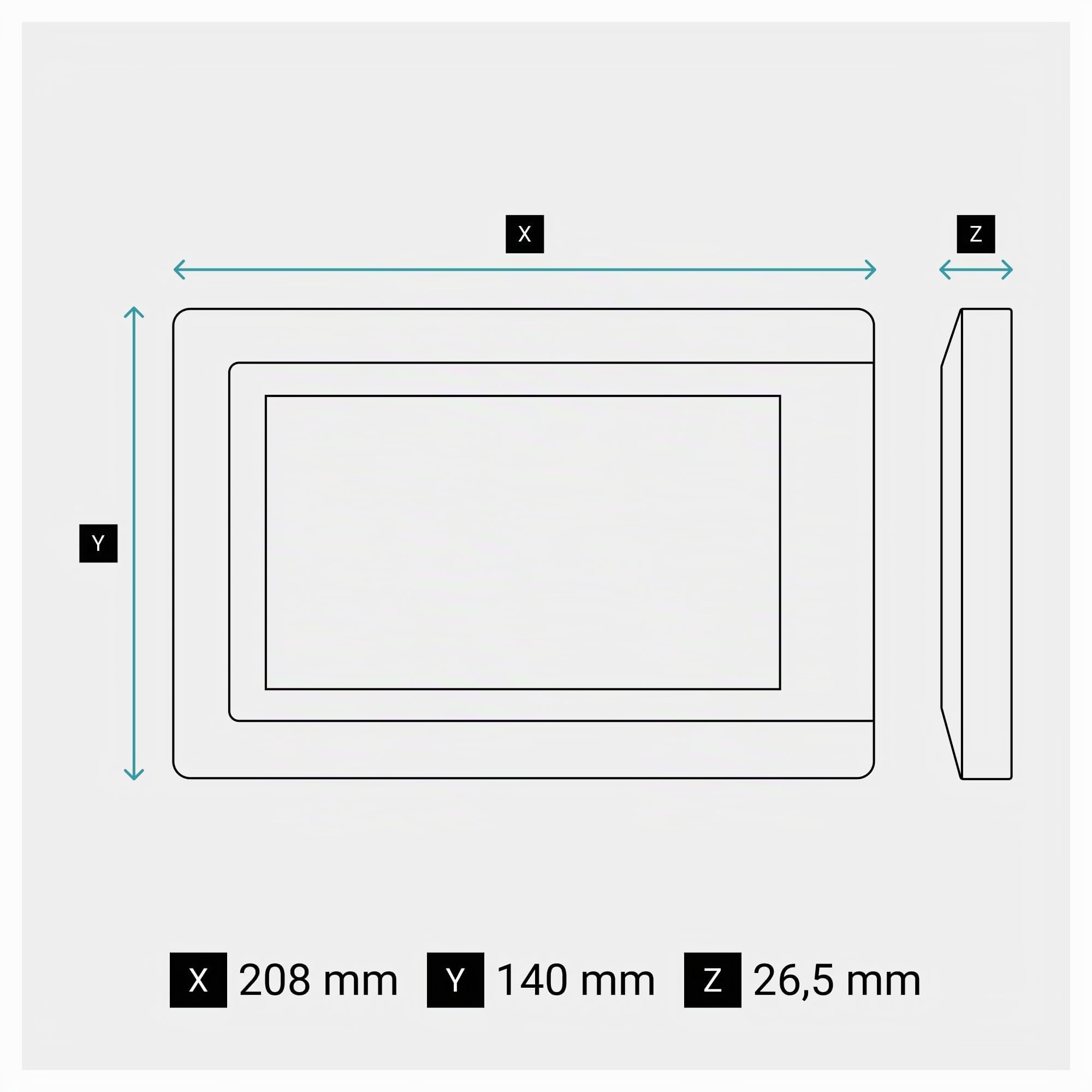 Ecran intérieur visiophone Easy Kit 7pouces blanc