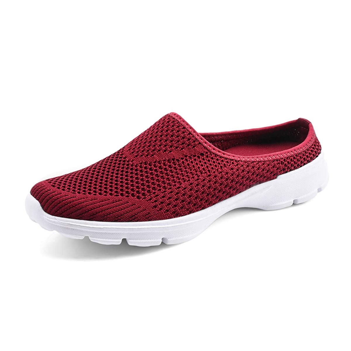 ChicWindWomens Breathable Mesh Walking Mules Sneakers Open Back Slip On Shoes