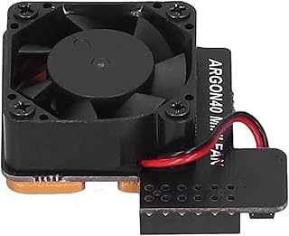Ventilateur Raspberry Pi 4, module de ventilateur de refroidissement pour mini dissipation thermique Raspberry Pi 4B / 3B + / 3B PWM avec base en laiton, refroidisseur de processeur avec 12 broches GP