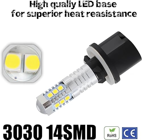 Vista 110 de Bombillas LED antiniebla superbrillantes de 3000 lm H8 H11, bombillas DRL de alta potencia 3030 chips con lente de proyector de repuesto