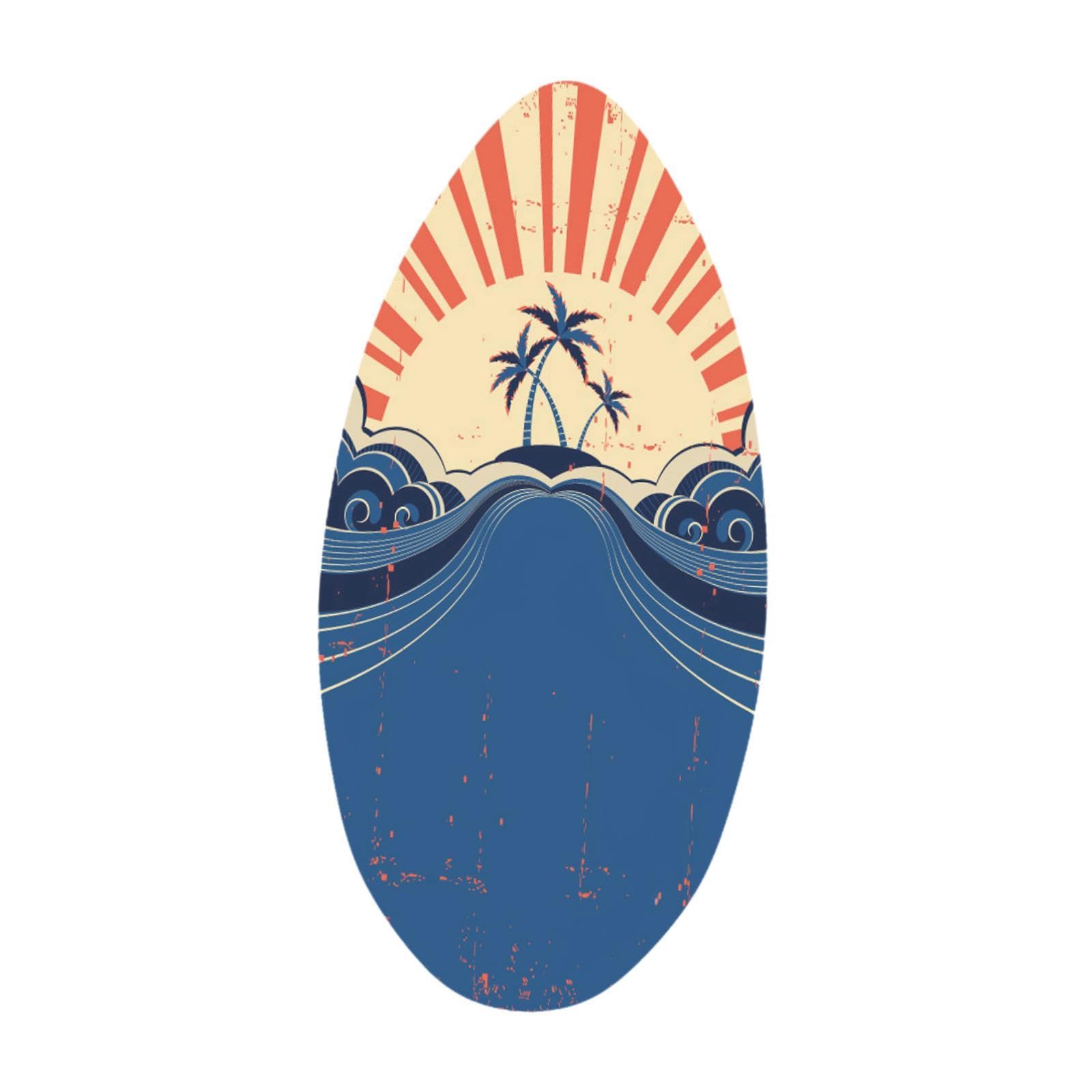 Tabla de Skimboard de 41 Pulgadas, Tabla de Skimboard, Tabla de Surf Acuática Premium para Principiantes Y Adultos, Style C