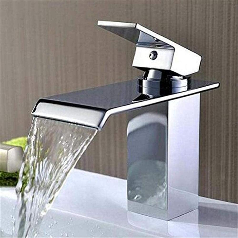 Mitigeur de lavabo chromé eau chaude et froide pour cuisine et salle de bain