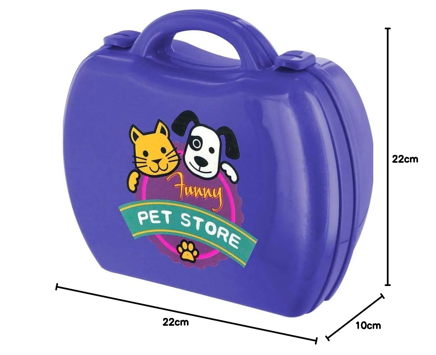 Maleta Workshop Jr Pet Shop Com 16 Itens Roxo Multikids - Br772